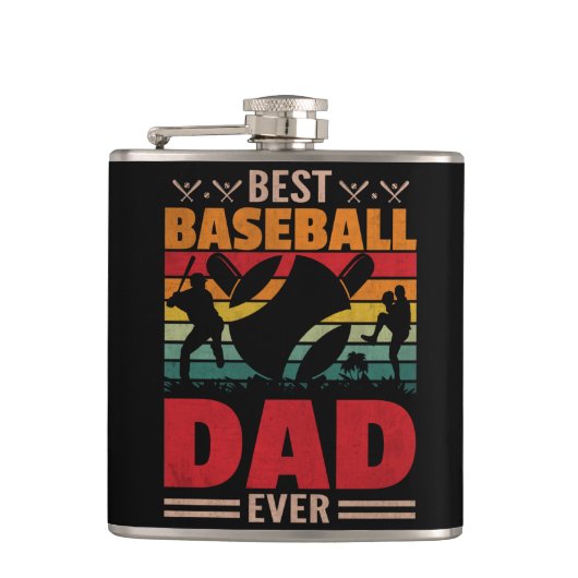 Beste Baseball Pap ooit Heupfles (Voorkant)