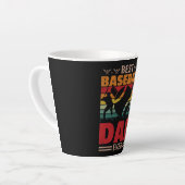 Beste Baseball Pap ooit Latte Mok (Linkerhoek)