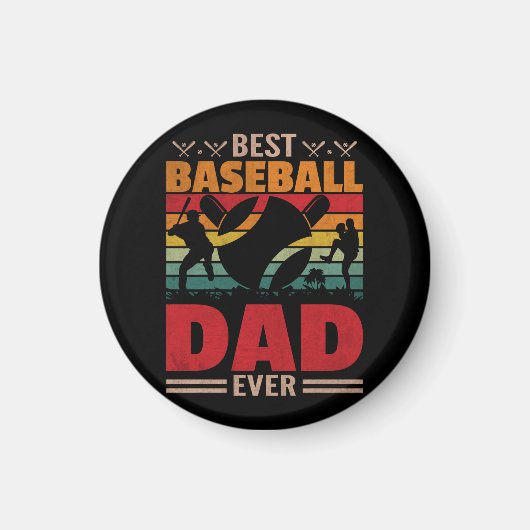 Beste Baseball Pap ooit Magneet (Voorkant)