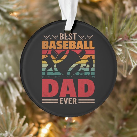 Beste Baseball Pap ooit Ornament (Boom)