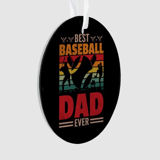 Beste Baseball Pap ooit Ornament (voorkant)