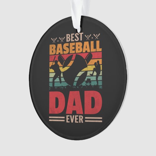 Beste Baseball Pap ooit Ornament (voorkant)