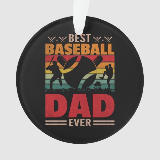 Beste Baseball Pap ooit Ornament (voorkant)