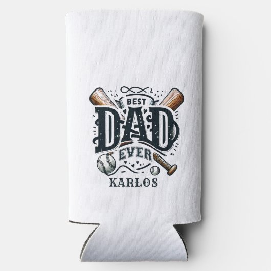 Beste Baseball Pap ooit Seltzer Blikjeskoeler (Achterkant)