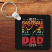 Beste Baseball Pap ooit Sleutelhanger (Voorkant)