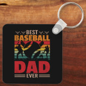 Beste Baseball Pap ooit Sleutelhanger (Achterkant)