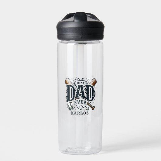 Beste Baseball Pap ooit Waterfles (Voorkant)