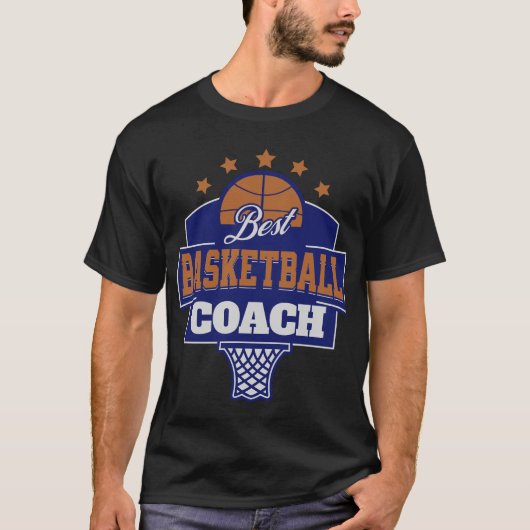 Beste Basketbal Coach Design T-shirt (Voorkant)