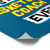 Beste Basketbal Coaching Baan Beroep Poster (Hoek)