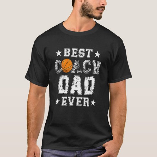 Beste basketbalcoach Papa Ever Papa Vaders T-shirt (Voorkant)