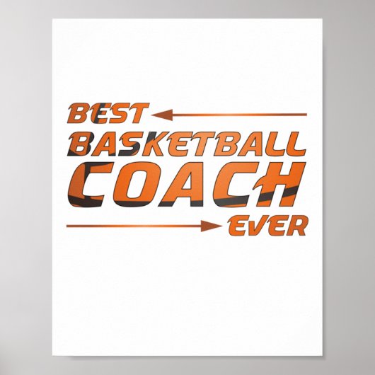 Beste Basketball Coach ooit Poster (Voorkant)