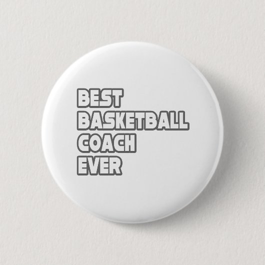 Beste Basketball Coach ooit Ronde Button 5,7 Cm (Voorkant)