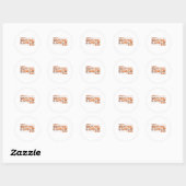 Beste Basketball Coach ooit Ronde Sticker (Vel)