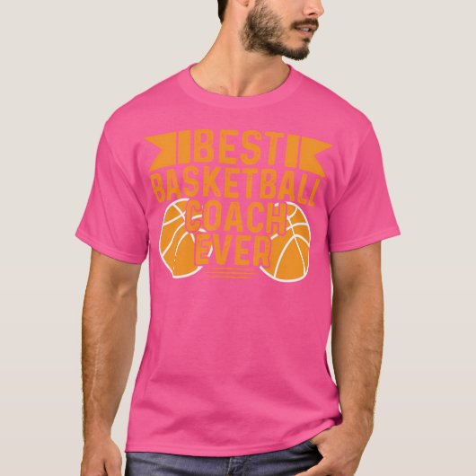 Beste Basketball Coach ooit T-shirt (Voorkant)