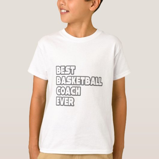 Beste Basketball Coach ooit T-shirt (Voorkant)