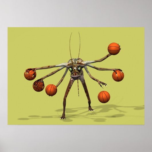 Beste Basketball Dribbler Poster (Voorkant)