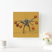 Beste Basketball Dribbler Vierkante Klok (Huis)