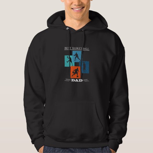 Beste Basketball papa Hoodie (Voorkant)