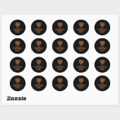 Beste basketbalscheidsrechter ooit ronde sticker (Vel)
