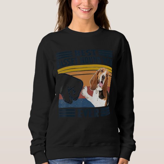 Beste Basset Hound Moeder ooit Hond Moeder Moeders Trui (Voorkant)