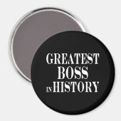 Beste bazen: grootste baas in de geschiedenis magneet (Voorkant / Achterkant)