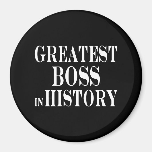 Beste bazen: grootste baas in de geschiedenis magneet (Voorkant)