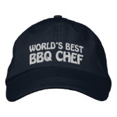 Beste BBQ Chef over werelden Geborduurde Pet (Voorkant)