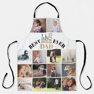 Beste BBQ meester vader Vaders Dag beige foto Schort