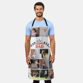 Beste BBQ meester vader Vaders Dag foto Schort (Gedragen)