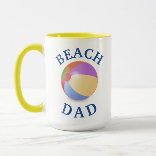 Beste "BEACH DAD" ooit! Vaderdag Mok (Links)