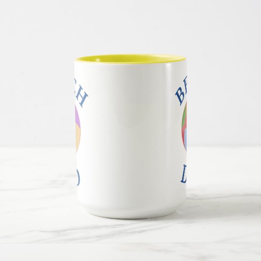 Beste "BEACH DAD" ooit! Vaderdag Mok (Midden)