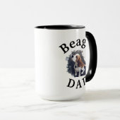 Beste 'Beagle DAD' ooit! Gift for Him Coffee Mok (Voorkant rechts)