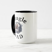 Beste 'Beagle DAD' ooit! Gift for Him Coffee Mok (Voorkant links)