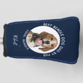 Beste Beagle Dog Dad van Par Pet Foto Custom Golfheadcover (Voorkant)