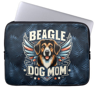 Beste Beagle Dog Moeder Ooit - Beagle Hondenliefhe Laptop Sleeve