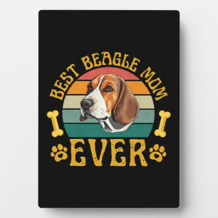 Beste Beagle-moeder ooit, grappige Beagle-hond Can Fotoplaat