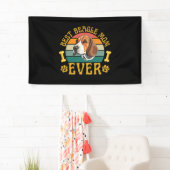Beste Beagle-moeder ooit, grappige Beagle-hond Can Spandoek (Insitu)