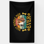 Beste Beagle-moeder ooit, grappige Beagle-hond Can Spandoek (Verticaal)