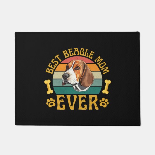 Beste Beagle moeder ooit, grappige Beagle hond Deurmat (Voorkant)