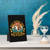 Beste Beagle moeder ooit, grappige Beagle hond Fotoplaat (Zijkant)