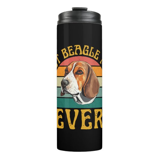 Beste Beagle-moeder ooit, grappige Beagle-hond Thermosbeker (Voorkant)