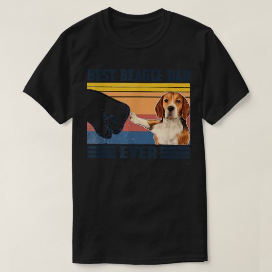 Beste beagle pa ooit  kerstdag t-shirt (Design voorkant)