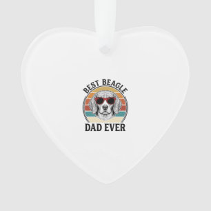 Beste Beagle Papa Ooit Vintage Beagle T-shirt Ontw Ornament