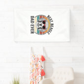 Beste Beagle Papa Ooit Vintage Beagle T-shirt Ontw Spandoek (Insitu)