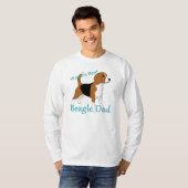 Beste Beagle Papa ter Wereld Gepersonaliseerd T-shirt (Voorkant volledig)