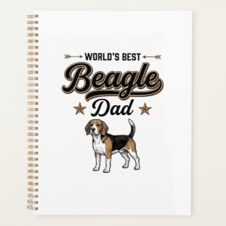 Beste Beagle Papa ter Wereld Vintage Hond Planner