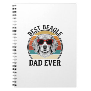 Beste Beagle Vader Ooit Vintage Beagle T-shirt Ont Notitieboek