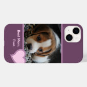 BESTE BEAGLMOMMA OOIT PINK PAARSE PET-DOG FOTO Case-Mate iPhone CASE (Achterkant (horizontaal))