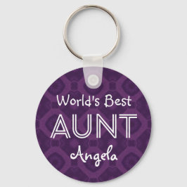Beste BEDRAG Aangepast Paars cadeobject 07 ter wer Sleutelhanger