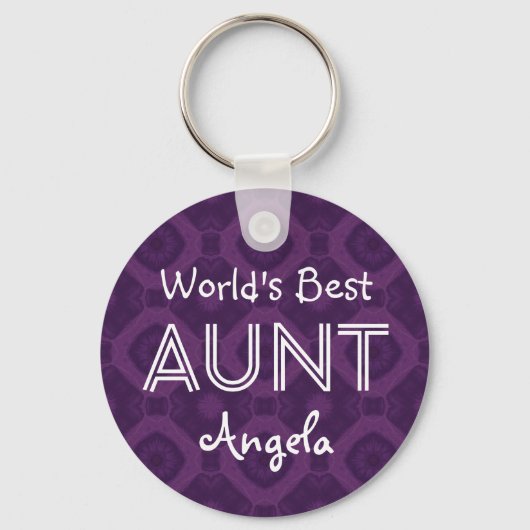 Beste BEDRAG Aangepast Paars cadeobject 07 ter wer Sleutelhanger (Voorkant)